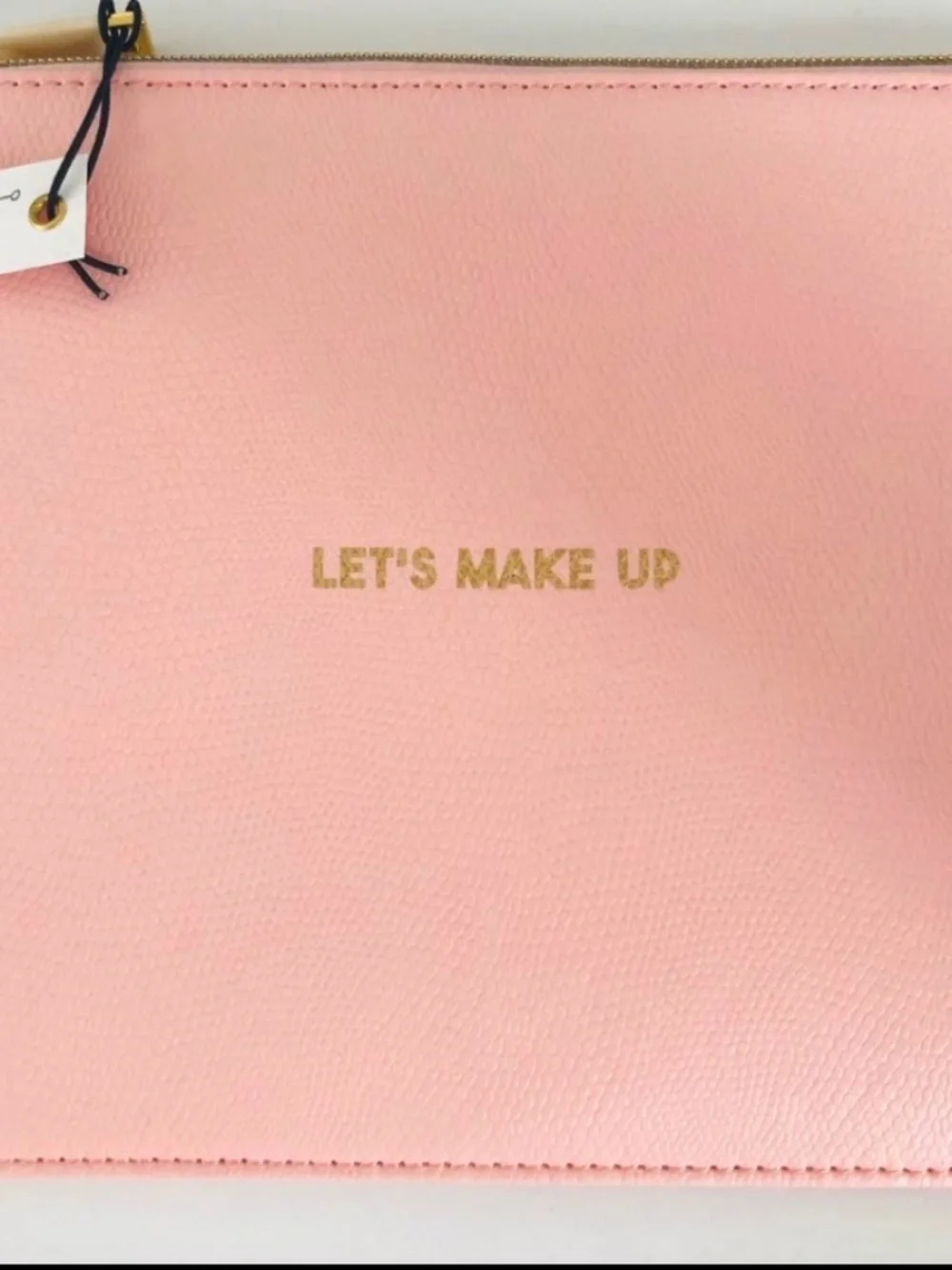 8 Oak Lane Pink Leatherette Makeup Pouch